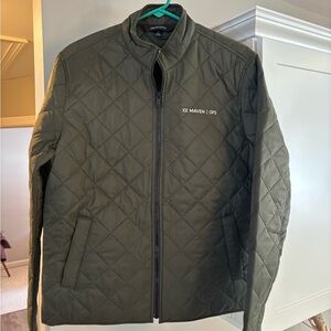 Men's Quilted Jacket - Olive Green
